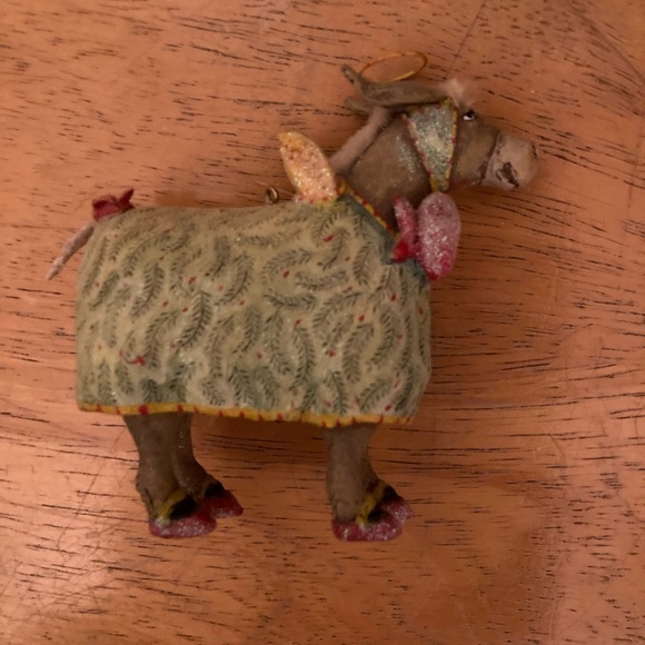 Patience Brewster Dept 56 Krinkles Donkey Ornament • Collectible w/ Box - Picture 5 of 8